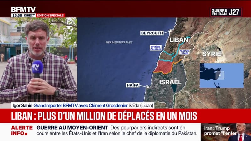 Guerre au Moyen-Orient: les déplacements de population se poursuivent au Liban