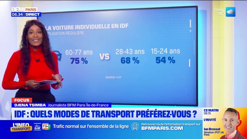 Ile-de-France: quels modes de transport préférez-vous? (1/1)