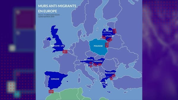 Où se situent les autres murs anti-migrants en Europe ?