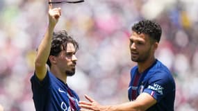 Vitinha et Gonçalo Ramos lors du premier match du PSG à la Coupe du monde des clubs, 15 juin 2025