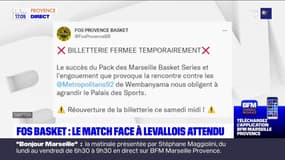 La billetterie du match entre Fos Provence Basket et Levallois est suspendue, tant l'engouement est important
