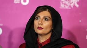 L'actrice iranienne Hengameh Ghaziani lors de la 34e édition du festival du film Fajr à la tour Milad à Téhéran, le 3 février 2016.