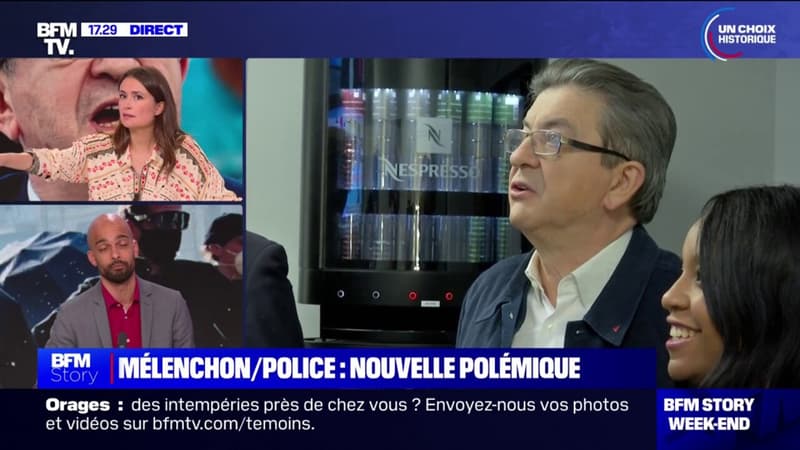 Propos polémiques de Jean-Luc Mélenchon sur la police: 