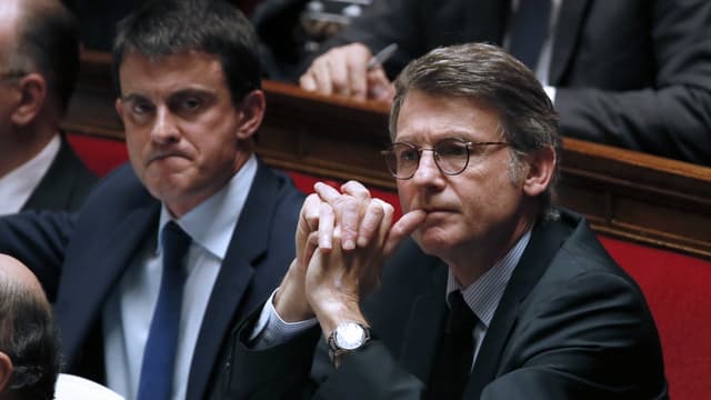 Manuel Valls et Vincent Peillon à l'Assemblée nationale.