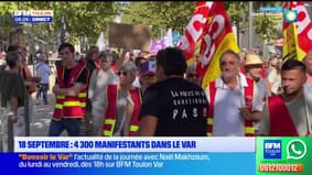 18 septembre : 4 300 manifestants dans le Var ce jeudi 