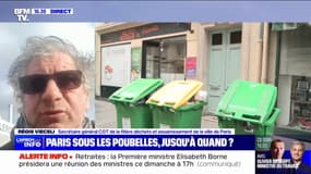 Grève des éboueurs: "Le mouvement est reconduit jusqu'à mercredi", affirme Régis Vieceli (CGT)