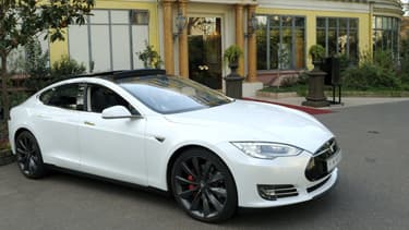 Tesla vise un production de voitures électriques, ici son modèle S, à plusieurs millions d'exemplaires d'ici 2025.