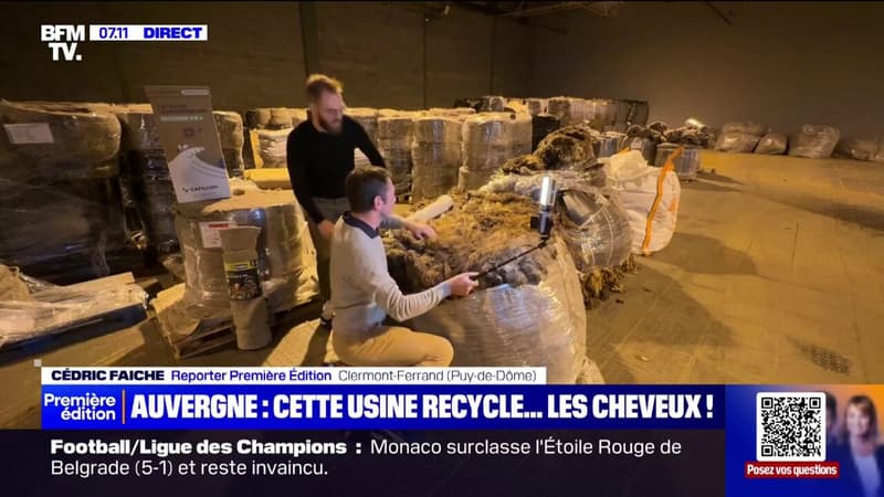 À Clermont-Ferrand, en Auvergne, cette usine recycle les cheveux