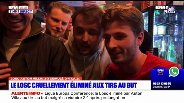 Lille-Aston Villa: la déception et la fierté des supporters des Dogues