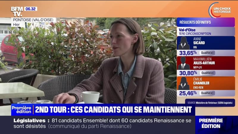 Législatives dans le Val-d'Oise: pourquoi cette candidate Renaissance ne s'est pas retirée pour le second tour