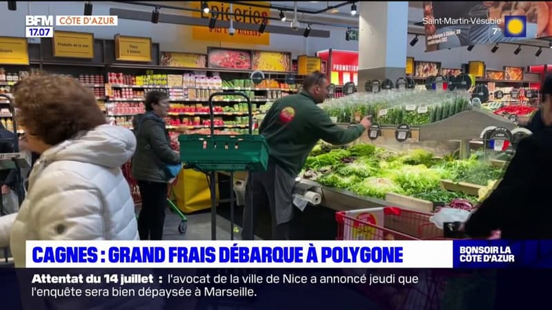 L'enseigne Grand Frais a ouvert ses portes au centre commercial Polygone à Cagnes-sur-Mer