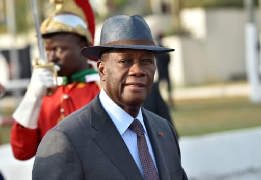 Le président ivoirien Alassane Ouattara le 17 janvier 2016, à Abidjan