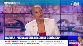 "Nous avons besoin de cohésion, pas de paroles irresponsables comme 'on va sortir le Kärcher de la cave'": Christiane Taubira tacle Valérie Pécresse