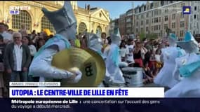 Lille: foule et animaux fantastiques pour l'ouverture du festival Utopia