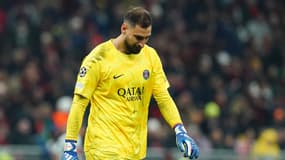 Gianluigi Donnarumma lors du match AC Milan-PSG (2-1, Ligue des champions), le 7 novembre 2023