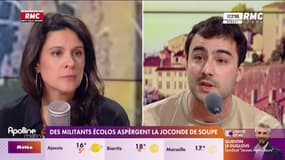 Joconde aspergée de soupe : "l'alimentation, c'est plus important que l'art" 