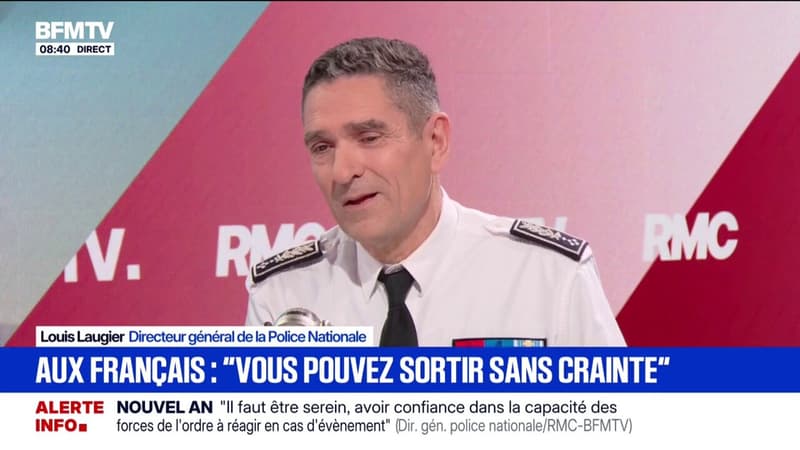 Réveillon du nouvel an: "Il faut être serein et avoir confiance dans la capacité des forces de l'ordre à réagir face à des événements", affirme Louis Laugier, directeur général de la Police Nationale