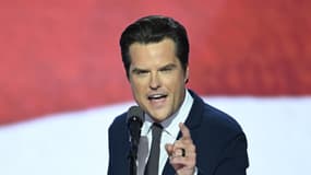 Matt Gaetz, député républicain de Floride, s'exprime lors du troisième jour de la Convention nationale républicaine de 2024 à Milwaukee, Wisconsin, le 17 juillet 2024.