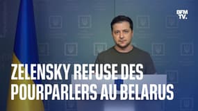 Volodymyr Zelensky ouvert à des négociations avec Moscou mais pas au Belarus