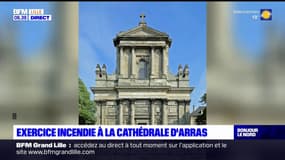 Nord: un exercice incendie à la cathédrale d'Arras