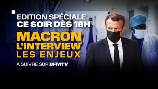 Interview d'Emmanuel Macron à suivre sur BFMTV