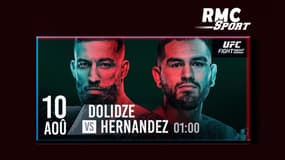 Dolidze - Hernandez : à quelle heure et sur quelle chaîne regarder le combat UFC Fight Night en direct ?