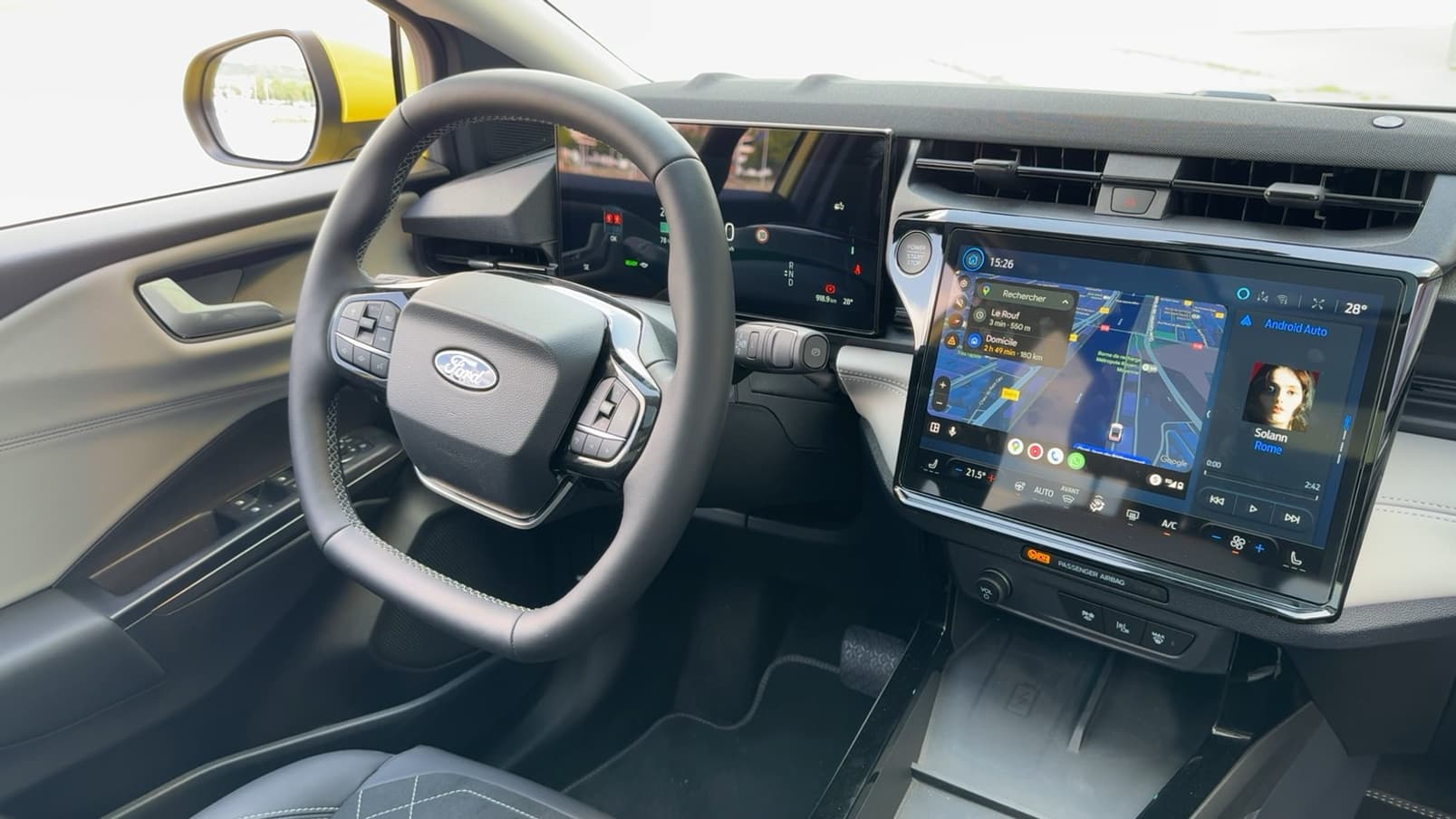 The interior of the Ford Puma Gen-e. The interior of the Ford Puma Gen-e.