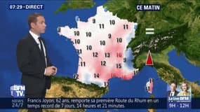 La météo pour ce lundi 12 novembre 2018