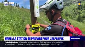 Vars se prépare avant le top départ de l'Alps Epic