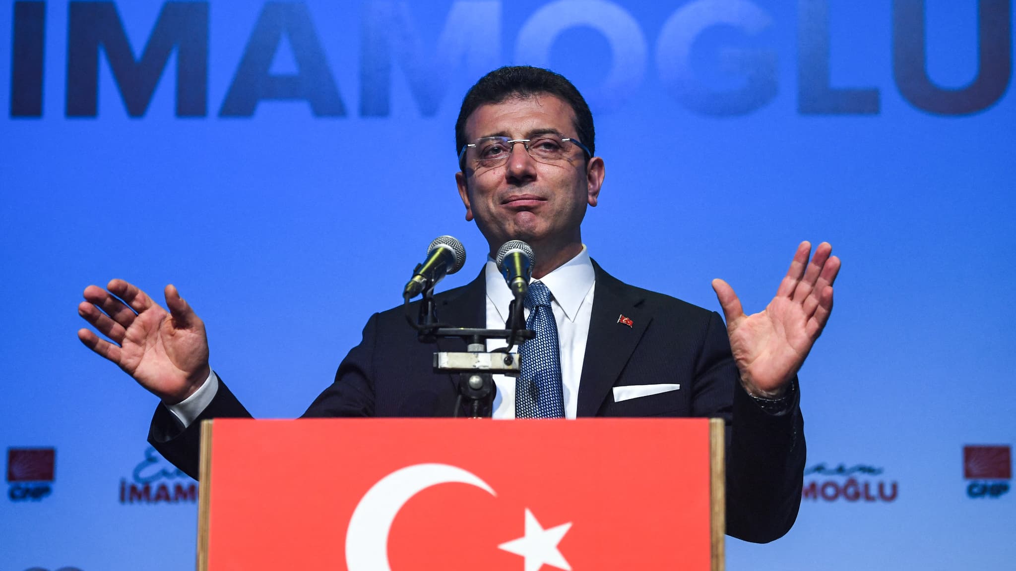 Ekrem Imamoglu, le 22 mai 2019 à Istanbul. Ekrem Imamoglu, le 22 mai 2019 à Istanbul.