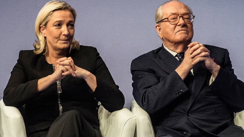 Marine Le Pen et son père Jean-Marie