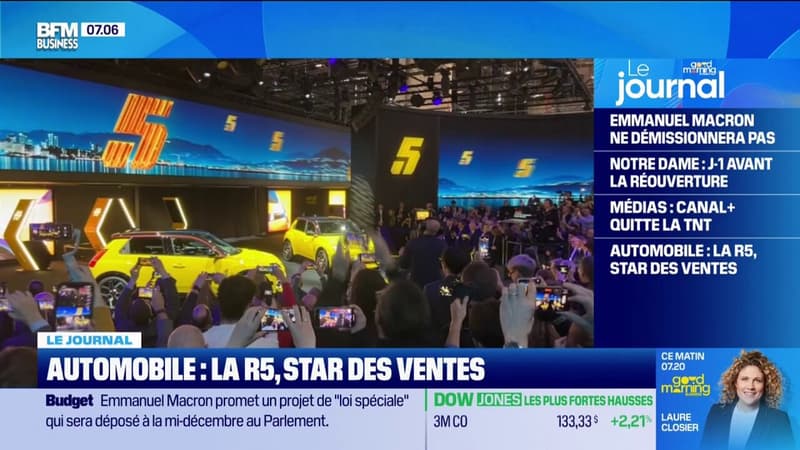 Automobile: la R5 de Renault est en tête des ventes des véhicules électriques en France