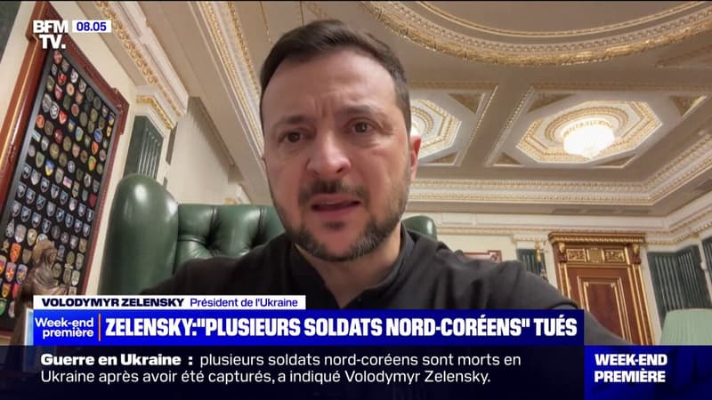 Ukraine: Volodymyr Zelensky affirme que plusieurs soldats nord-coréens faits prisonniers sont morts