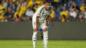 Kylian Mbappé avec le Real Madrid, à Las Palmas le 29 août 2024