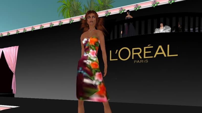 Un événement organisé par la marque L'Oréal dans Second Life en 2007