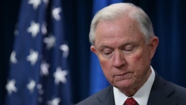 L'ancien ministre de la Justice américain Jeff Sessions, le 6 mars 2017 à Washington