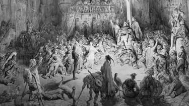 Illustration d'une Cour des Miracles du XVIIe siècle