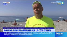 Côte d'Azur: 40 noyades depuis le 1er juillet, une inquiétante série