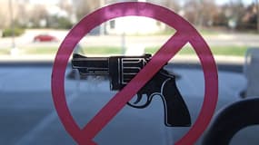 Un signe interdisant le port d'arme aux Etats-Unis