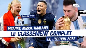 Ballon d'Or 2023 : Messi sacré devant Haaland et Mbappé, le classement complet