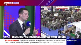 Jordan Bardella: "Si la PAC permet un peu d'améliorer le quotidien des agriculteurs, alors je vote en faveur"