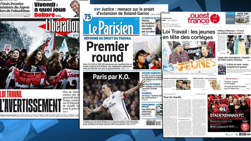 La première journée de mobilisation est jugée en demi-teinte par la presse.