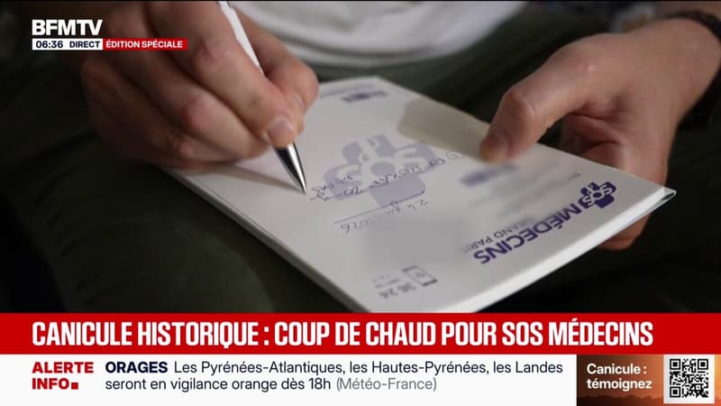 En cette période de canicule, SOS Médecins sursollicité