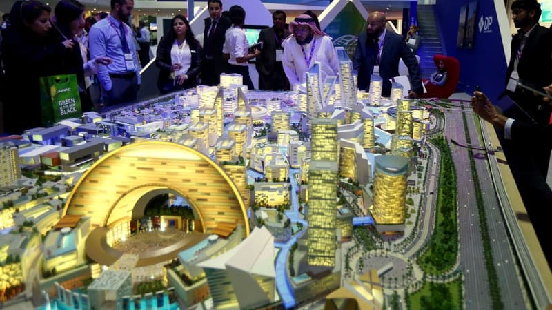 Une maquette du Dubaï Mall a été construite.