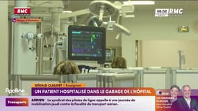 Un patient hospitalisé dans le garage de l'hôpital 