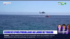 Toulon: un exercice d'hélitreuillage au large, avant le traditionnel rendez-vous du 15-Août