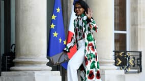 Audrey Pulvar à l'Elysée, le 21 avril 2017