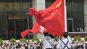 Cérémonie pour le 24e anniversaire de la rétrocession de Hong Kong à la Chine, le 1er juilelt 2021 à Hong Kong