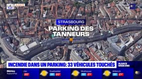 Strasbourg: 33 véhicules sinistrés après un incendie dans un parking