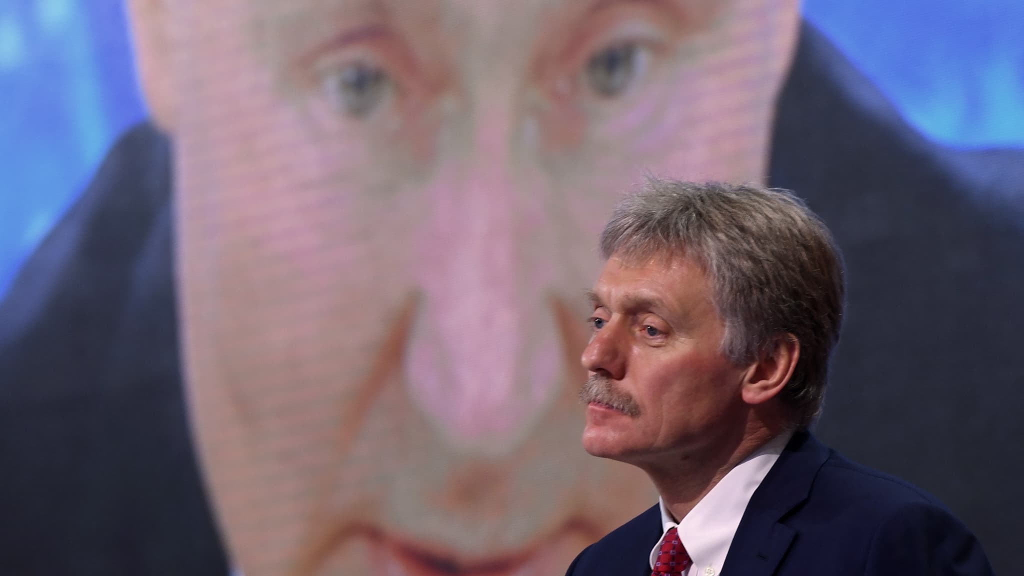 Dmitry Peskov, porte-parole du Kremlin, en décembre 2020 Dmitry Peskov, porte-parole du Kremlin, en décembre 2020